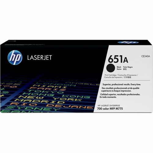 HP 651A Original Laser Toner Cartridge - Black - 1 Each - 13500 Pages
