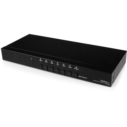 StarTech.com Multiple Video Input with Audio to HDMIÂ® Scaler Switcher - HDMI / VGA / Component - Share an HDMI display be