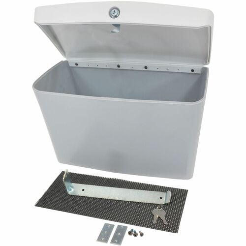 Ergotron Bin - 5.44 kg Load Capacity - Grey - Key Lock, Easy to Clean