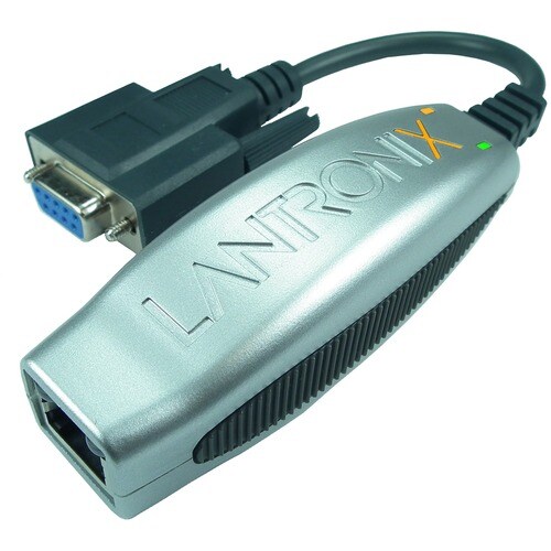 Lantronix Compact 1-Port Secure Serial (RS232) to IP Ethernet Device Server; Up to 256-bit AES encryption; International 1