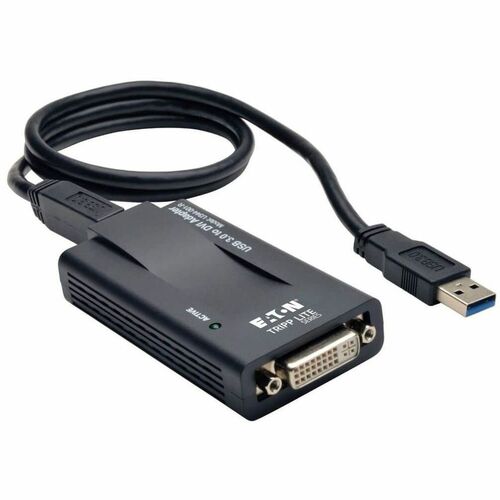 Eaton Tripp Lite Series USB to DVI Dual-Display External Video Graphics Card Adapter - USB 3.2 Gen 1, VGA Adapter, 512 MB 