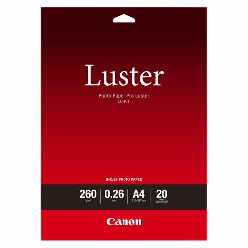 Canon LU-101 Tintenstrahl Fotopapier - DIN DIN A3 - 297 mm x 420 mm - 260 g/m² Grammage - Glanz - 20er Blatt