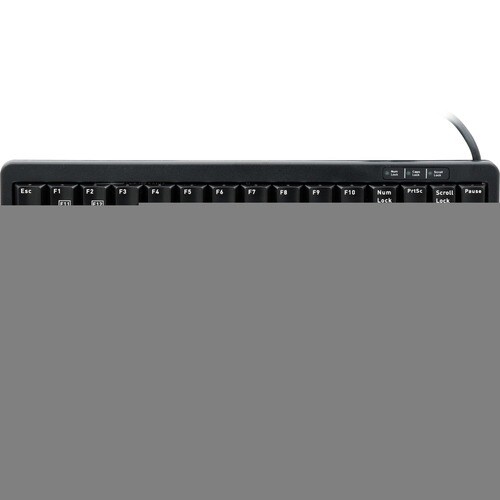 CHERRY G84-4100 Tastatur - Kabel Konnektivität - PS/2, USB Schnittstelle - Englisch (US) - Schwarz - 86 Taste(n)