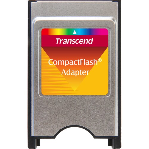 Transcend TS0MCF2PC CompactFlash-Adapter - CompactFlash Type I Unterstützte Medien - PC Card Typ II/III