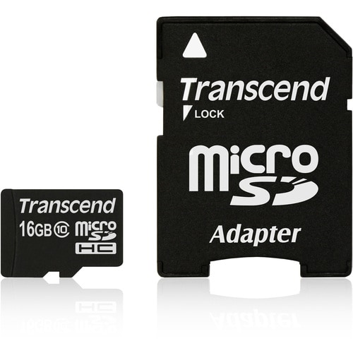 Transcend 16 GB Class 10 microSDHC - Lebenslang Garantie
