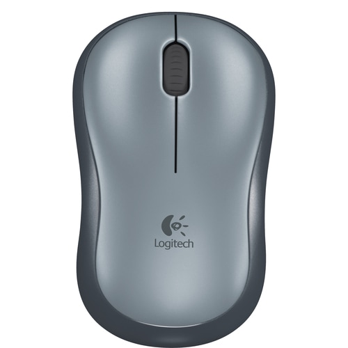 Logitech M185 Maus - Funkfrequenz - USB - Optisch - Grau, Schwarz - Kabellos - 2,40 GHz - Scroll-Rad - Symmetrisch - 1 Jah
