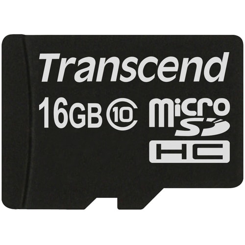 Transcend 16 GB Class 10 microSDHC - Class 10 - 1 Karte - Retail