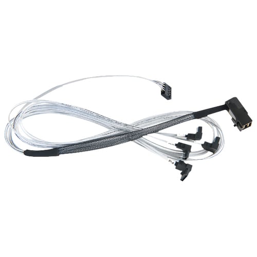 Microchip Adaptec 80 cm Mini-SAS HD/SATA Datentransferkabel - Cable for Festplatte, Backplane - Fanout-Kabel