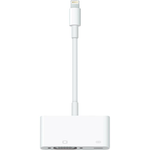 Apple Lightning/VGA Video Cable for Video Device, iPad, iPhone, TV, Projector - 1 - First End: 1 x 15-pin HD-15 - Female, 