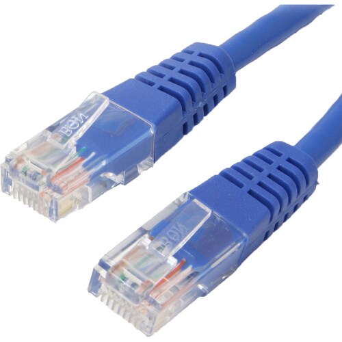 4XEM 6FT Cat6 Molded RJ45 UTP Ethernet Patch Cable (Blue) - 6 ft Category 6 Network Cable for Network Device, Notebook - F