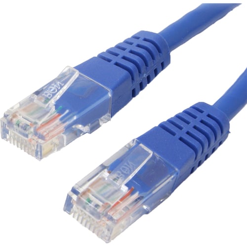 4XEM 50FT Cat6 Molded RJ45 UTP Ethernet Patch Cable (Blue) - 50 ft Category 6 Network Cable for Network Device, Notebook -