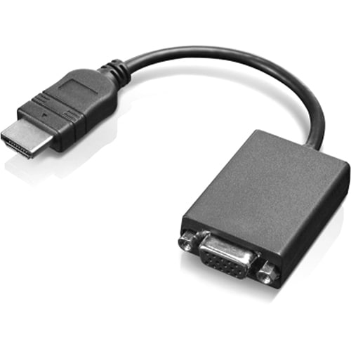 Cable vidéo Lenovo HDMI/VGA - pour Appareil vidéo, Projecteur - HDMI (Type A) Mâle Audio/Vidéo numérique - HD-15 Femelle VGA