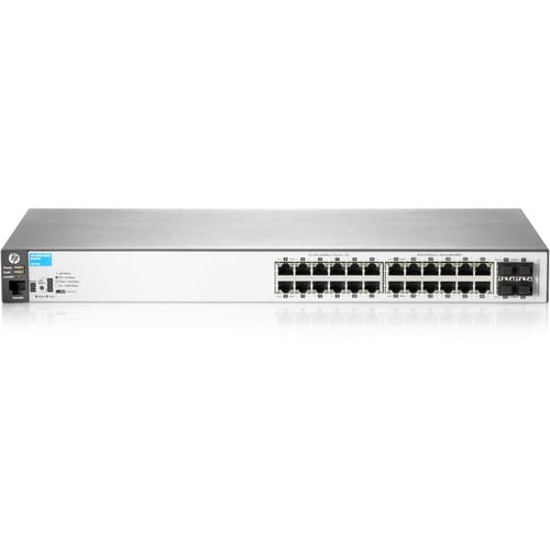 HPE 2530-24G Switch - 24 Ports - Manageable - Gigabit Ethernet - 10/100/1000Base-T - 2 Layer Supported - 4 SFP Slots - Twi