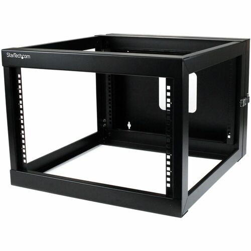 StarTech.com 6U 56cm 22in. Depth Hinged Open Frame Wall Mount Server Rack - Open Frame Rack Cabinet Wallmount Server Rack 