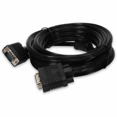AddOn 25ft VGA Male to VGA Male Black Cable For Resolution Up to 1920x1200 (WUXGA) - 25 ft VGA Video Cable for Video Devic