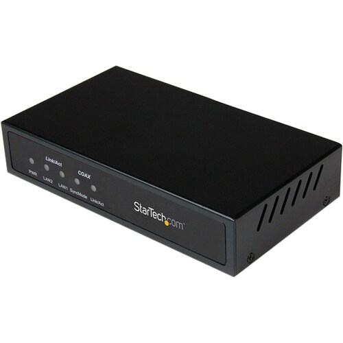 StarTech.com Gigabit Ethernet Over Coaxial LAN Extender Receiver - 2.4 km - 2 x Network (RJ-45)