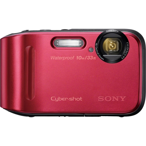 Sony Cyber-shot DSC-TF1 16.1 Megapixel Compact Camera - Red - 1/2.3" Super HAD CCD Sensor - Autofocus - 2.7"LCD - 4x Optic