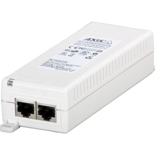AXIS T8120 PoE Injector - 120 V AC, 230 V AC Input - 1 x 10/100/1000Base-T Input Port(s) - 1 x 10/100/1000Base-T Output Po