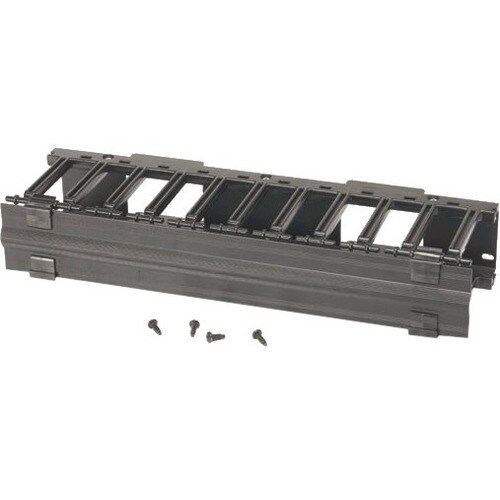 Eaton RCM+ Horizontal Cable Manager, 19" Rackmount, 2 RMU, Flat Black - Cable Manager - Black - 2U Rack Height x 19" Panel