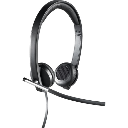 Logitech H650e Wired Over-the-head Headset - Binaural - Supra-aural - 50 Hz to 10 kHz - Noise Cancelling Microphone - USB