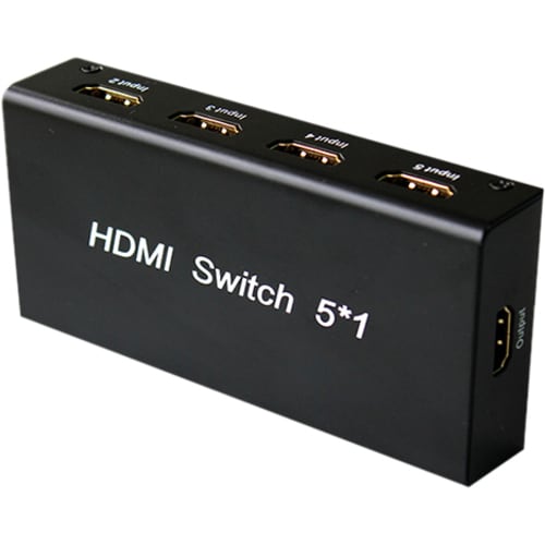 4XEM 5 Port HDMI Switch - 1920 x 1080 - Full HD - 5 x 1 - Blu-ray Disc Player, DVR, Set-top Box, Gaming Console, Computer,