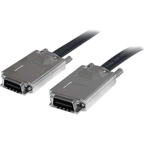 StarTech.com 2m Infiniband External SAS Cable - SFF-8470 to SFF-8470 - Serial Attached SCSI SAS Cable - 2x (4x) SFF-8470 -