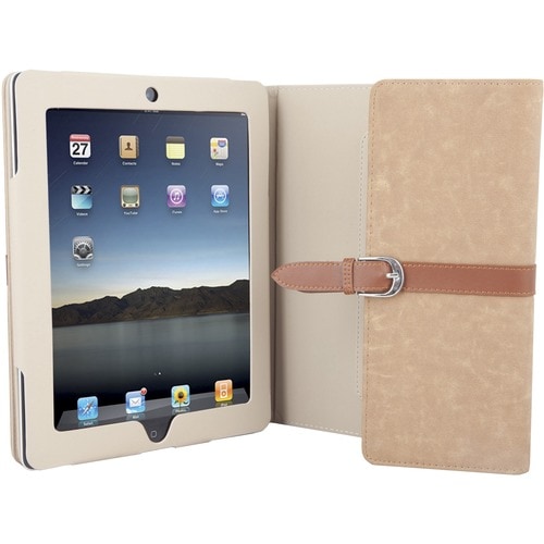 Borsa rigida per il trasporto Urban Factory (Portfolio) Apple iPad Tablet - Beige - Nubuck Corpo - 198 mm Altezza x 243 mm