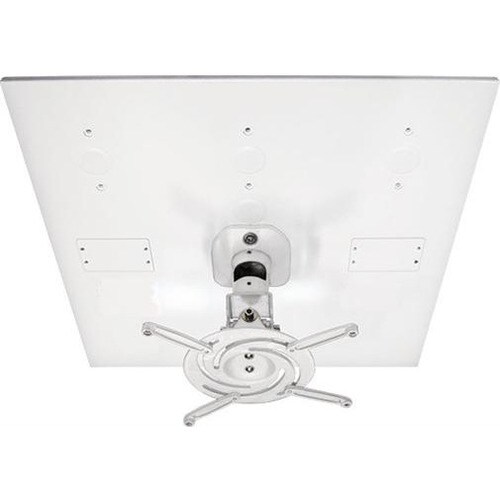 Amer Mounts Universal Drop Ceiling Projector Mount. Replaces 2'x2' Ceiling Tiles - Supports up to 30lb load, 360 degree ro