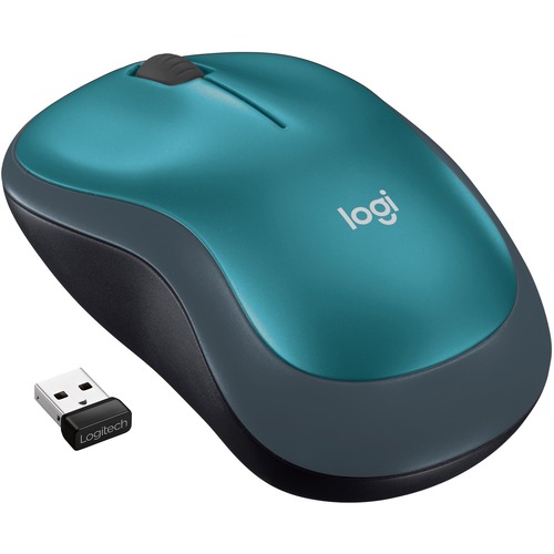 Logitech M185 Wireless Mouse, 2.4GHz with USB Mini Receiver, 12-Month Battery Life, 1000 DPI Optical Tracking, Ambidextrou