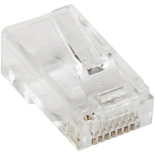 StarTech.com 50 Prises RJ45 Cat5e mâle - Connecteurs Modulaires Multibrin RJ45 Catégorie 5e en vrac - Chrystal claire