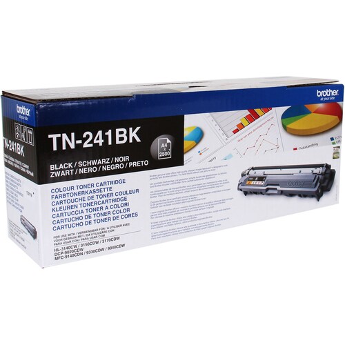 Brother Original LED Toner Cartridge - Black Pack - 2500 Pages
