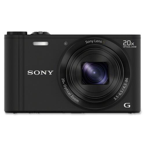 Sony Cyber-shot DSC-WX300 18.2 Megapixel Compact Camera - Black - 1/2.3" Exmor R CMOS Sensor - 3"LCD - 20x Optical Zoom - 