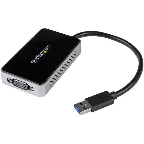 StarTech.com USB 3.0 to VGA External Video Card Multi Monitor Adapter with 1-Port USB Hub - 1920x1200 - Connect a VGA-equi