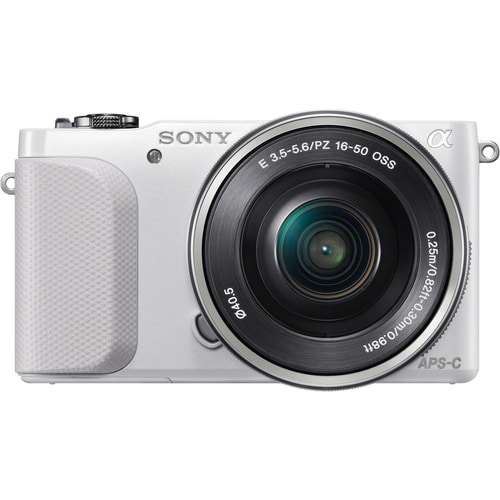 Sony alpha NEX-3N 16.1 Megapixel Mirrorless Camera with Lens - 0.63" - 1.97" - White - CMOS Sensor - Autofocus - 3"LCD - 3