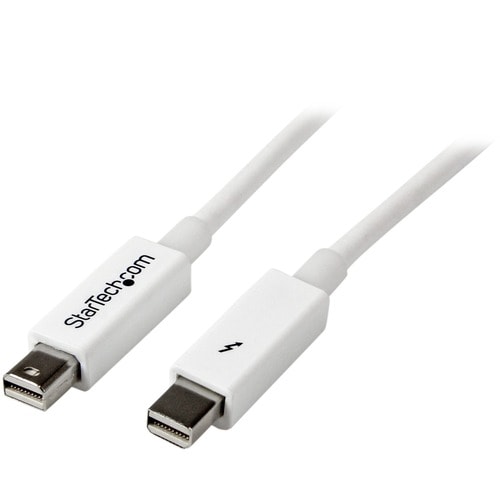 StarTech.com 2m White Thunderbolt Cable - M/M - Cable for Storage Drive, iMac, MacBook Pro - First End: 1 x 20-pin Thunder