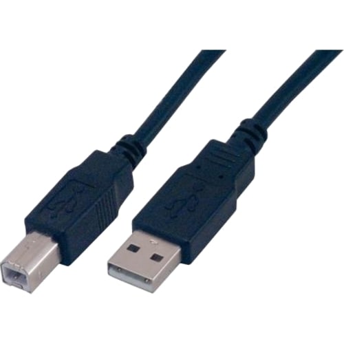 Câble pour transfert de données MCL - 2 m USB - 2e bout: 1 x USB 2.0 Type B - Male - Noir