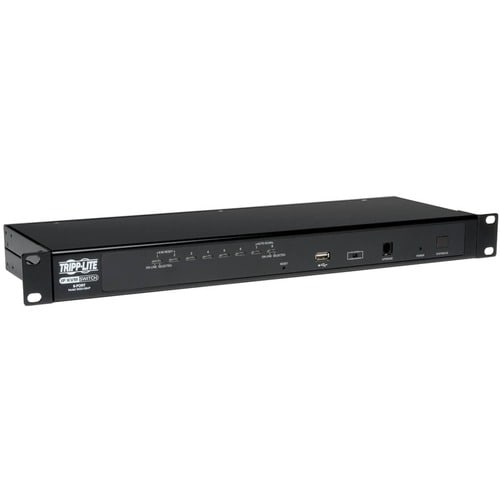 Tripp Lite by Eaton NetDirector 8-Port 1U Rack-Mount IP KVM Switch, TAA - 8 Computer(s) - 1 Local User(s) - 64 Remote User