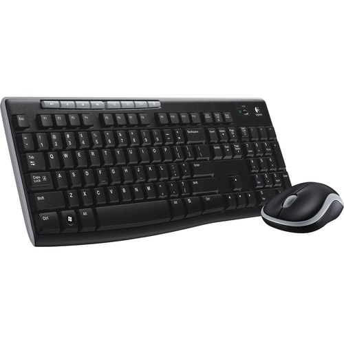 Logitech Wireless Combo MK270 Keyboard & Mouse - Hungarian - USB Wireless RF 2.40 GHz Keyboard - Keyboard/Keypad Color: Bl