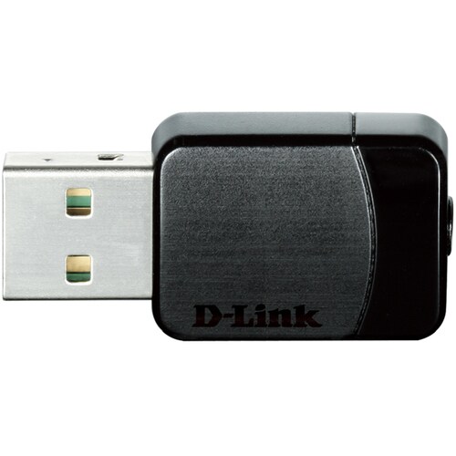 D-Link DWA-171 IEEE 802.11ac Wi-Fi Adapter for Desktop Computer/Notebook - USB - 433 Mbit/s - 2.40 GHz ISM - 5 GHz UNII - 