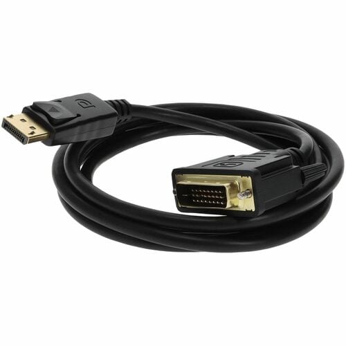 AddOn 10ft DisplayPort 1.2 Male to DVI-D Dual Link (24+1 pin) Male Black Cable Which Requires DP++ For Resolution Up to 25