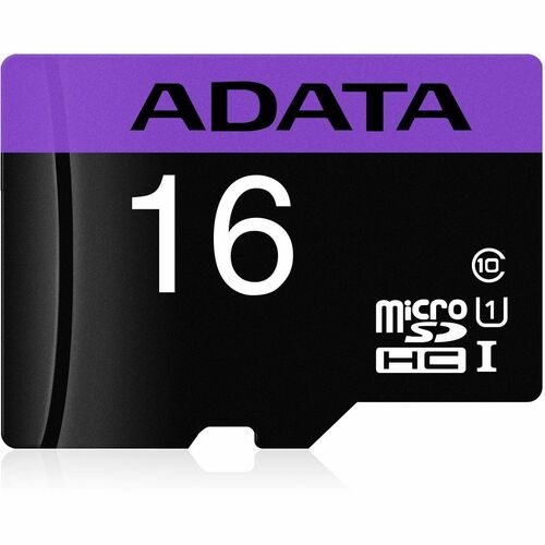 Adata Premier 16 GB Class 10/UHS-I microSDHC - 50 MB/s Read - 33 MB/s Write