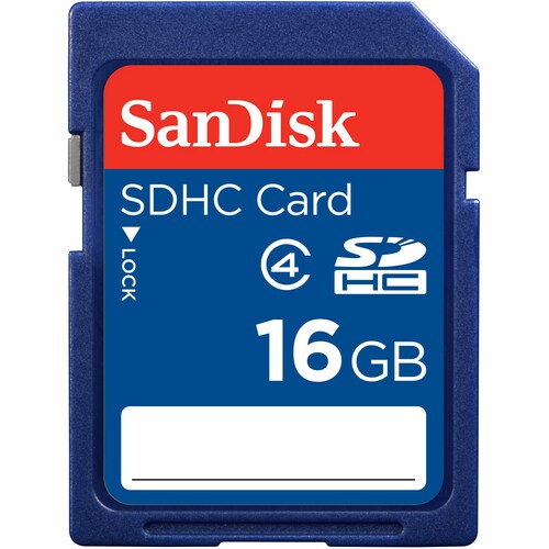 SanDisk 16 GB Class 4 SDHC - 5 Year Warranty