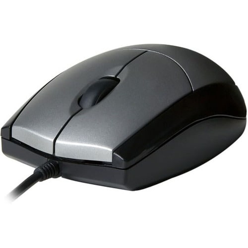 Souris optique filaire USB 3 boutons Gris/noir 1000 dpi