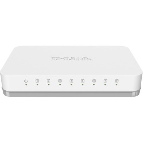 D-Link GO-SW-8GE 8 Ports Ethernet Switch - Gigabit Ethernet - 10/100/1000Base-T - 2 Layer Supported - Twisted Pair - Desktop