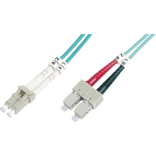 Digitus LWL Multimode OM 3 Patchkabel, LC / SC. Kabellänge: 2 m, Kabeltyp: I-VH, Lichtleitertyp: OM3, Anschluss 1: LC, Ans