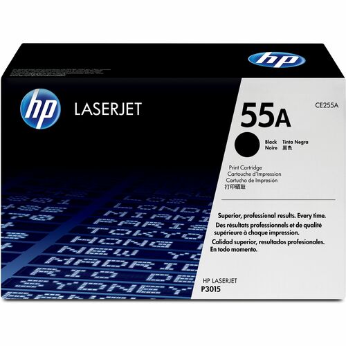 HP 55A (CE255AG) Original Laser Toner Cartridge - Single Pack - Black - 1 Each - 6000 Pages