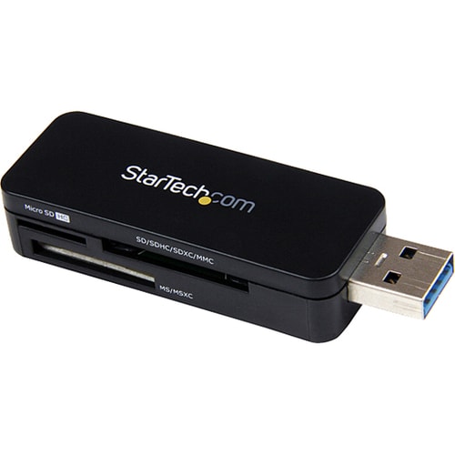 Star Tech.com USB 3.0 External Flash Multi Media Memory Card Reader - SDHC MicroSD - Add a compact external memory card re