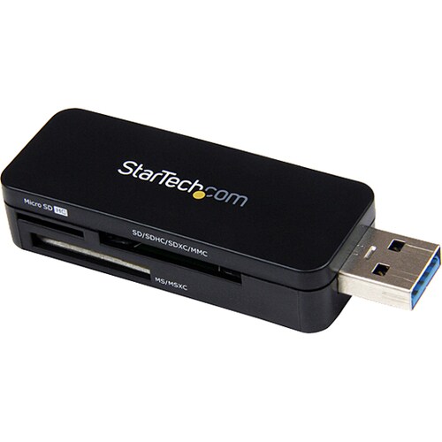 StarTech.com USB 3.0 External Flash Multi Media Memory Card Reader - SDHC MicroSD - microSD, SDHC, SD, MultiMediaCard (MMC