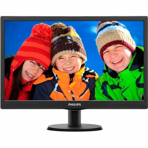 Monitor LCD Philips V-line 193V5LSB2 47 cm (18,5") HD LED - 16:9 - Nero - 1366 x 768 - 16.7 milioni di colori - 200 cd/m² 