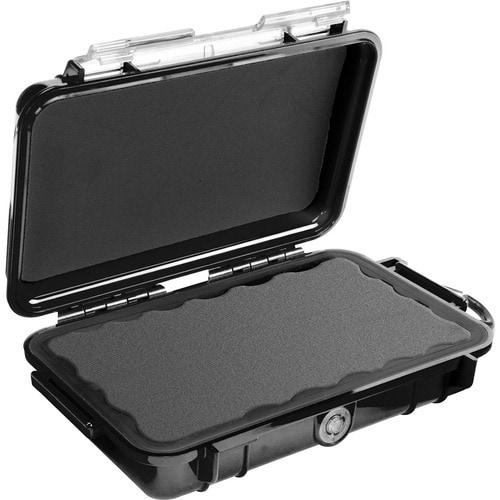Pelican Micro Case 1040 Carrying Case Camera, Cellular Phone - Black - Dust Proof, Water Resistant, Crush Proof - Stainles